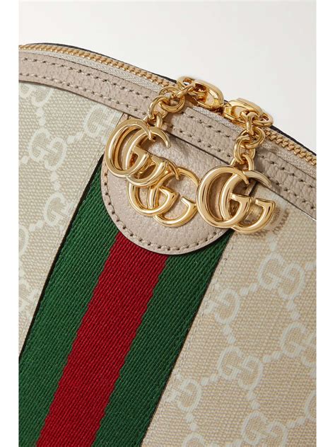 gucci ophidia leather-trimmed printed coated-canvas shoulder bag|Gucci ophidia bags.